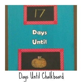 Days Until Chalkboard