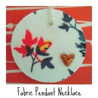 Fabric Pendant Necklace