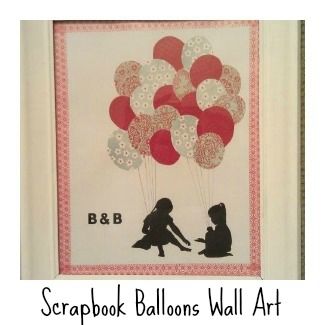 Scrapbook Balloons Wall Paper