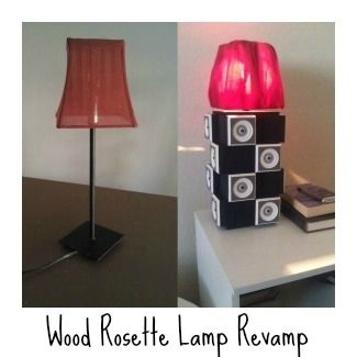 Wood Rosette Lamp Revamp