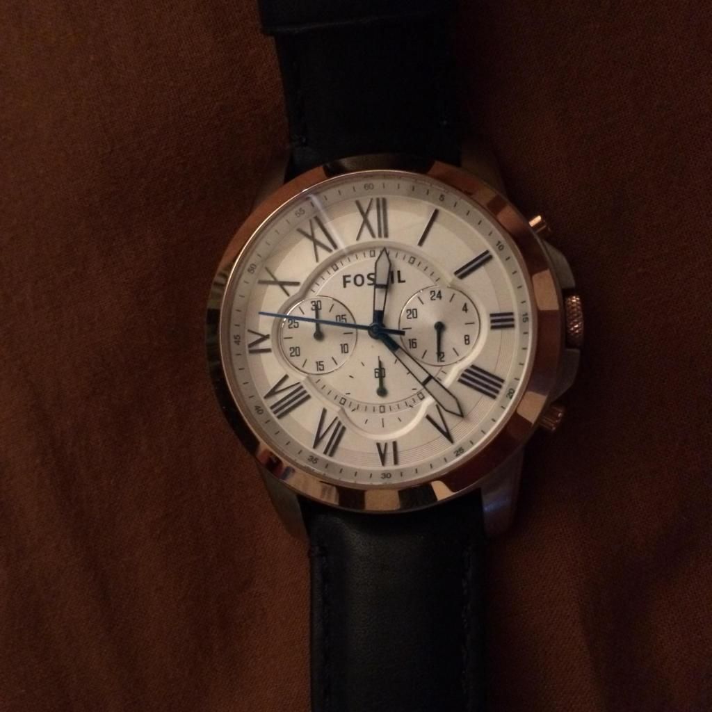 Đồng hồ Fossil dây da xanh dương FS4930 - USA Original !!!!