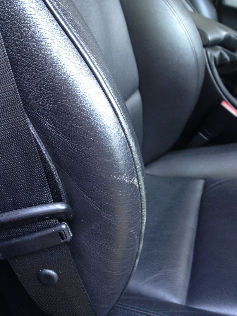 Best solution for worn leather bolster? (Pics) Detailing World Forum