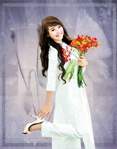 áo trắng hoa fuợng