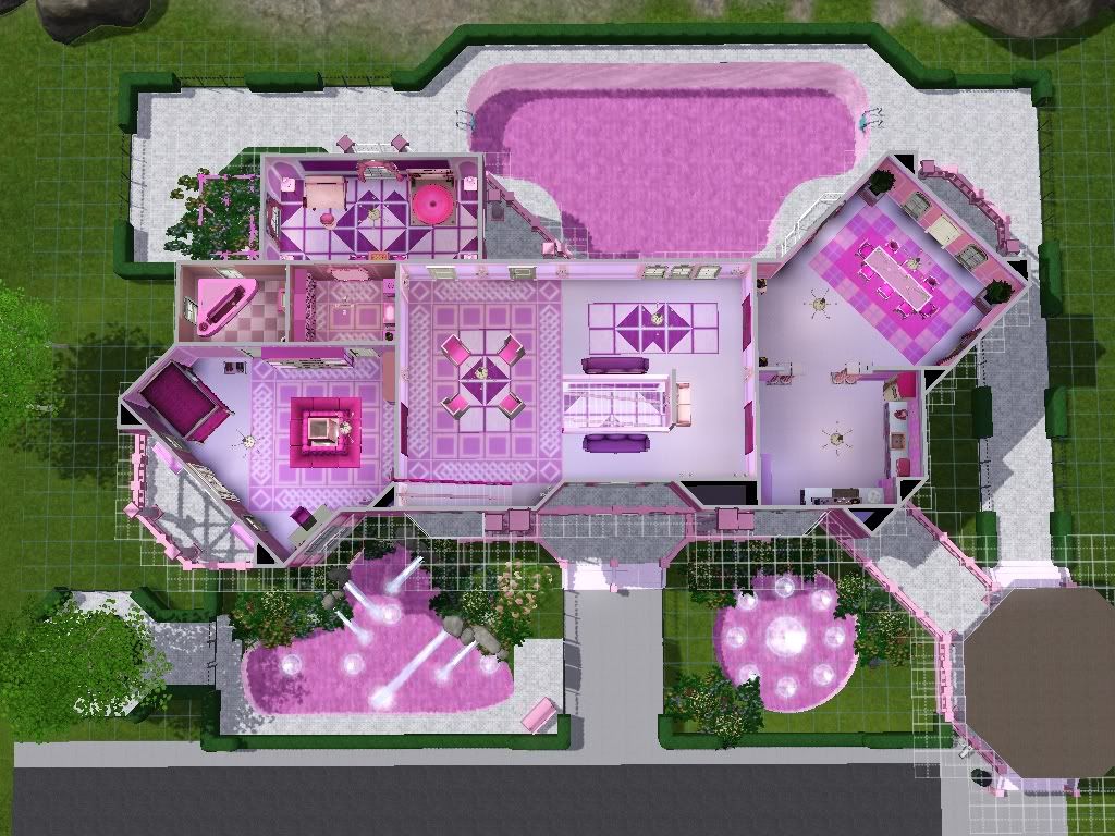 barbie dream house floor plan