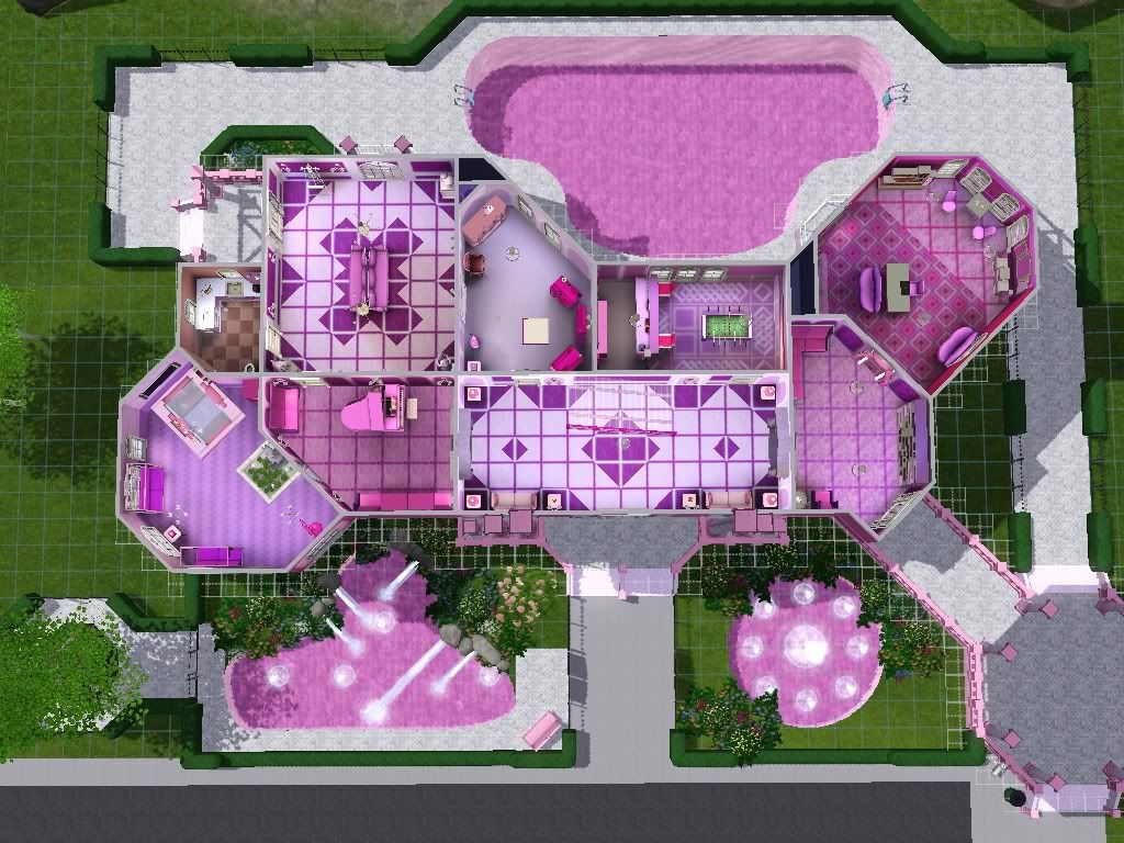 barbie house layout