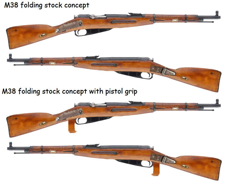 Anti Zombie folding stock SBR Mosin Nagant Project Zombie Squad