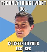 Top Excuse Bear Grylls