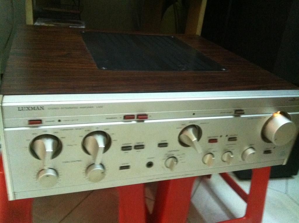 Amply Luxman l-510,Sansui Eight receiver& Loa cột Germany