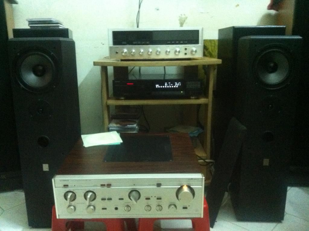 Amply Luxman l-510,Sansui Eight receiver& Loa cột Germany - 12