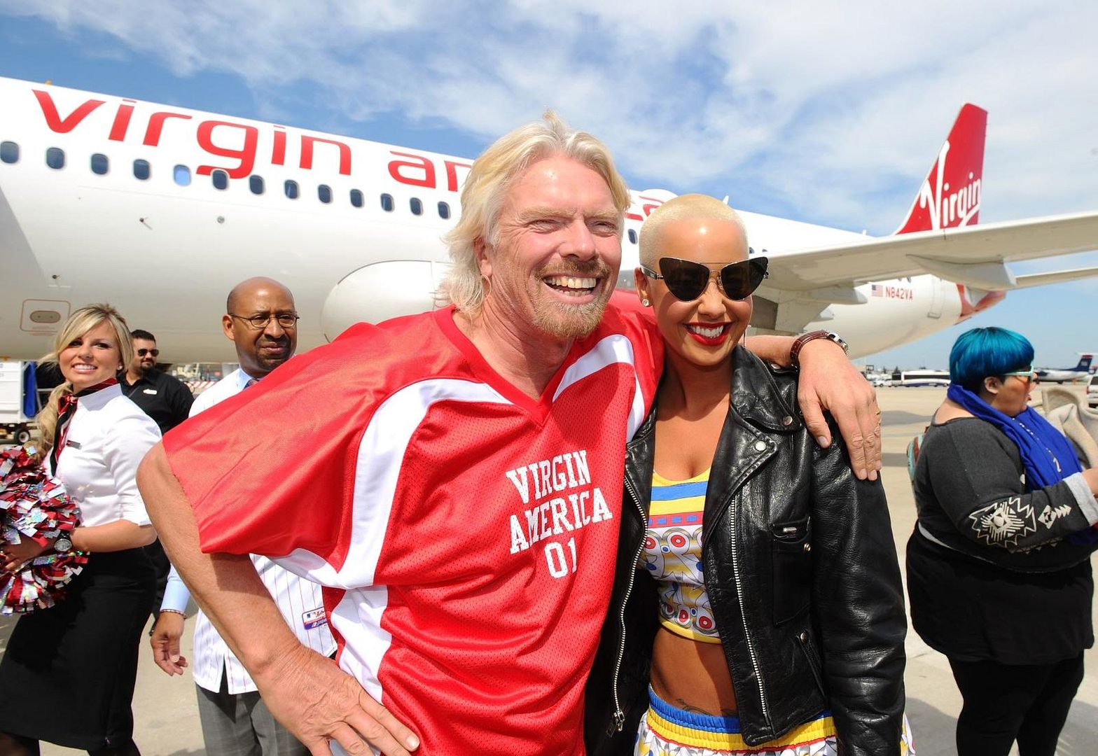 > Amber Rose at the Launch of Virgin America's First Flight LAX-PHL 4/4/2012 - Photo posted in Celebrity Eyecandy | Sign in and leave a comment below!