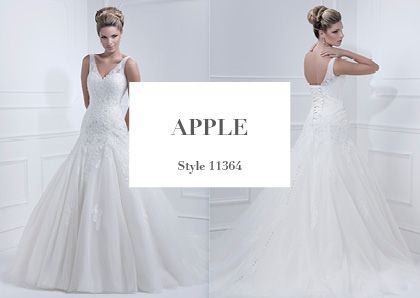 bridal gowns with apple
