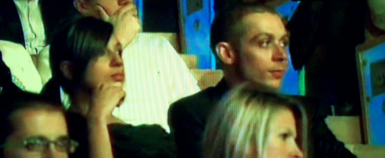 valentino rossi girlfriend marwa klebi. and marwa looks pissed off