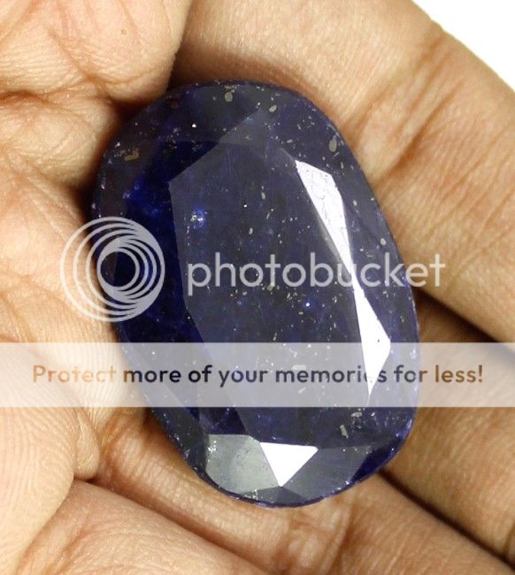 119ct Natural Faceted Oval Shape Size Blue Sapphire Loose Gemstone for