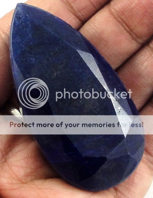 365ct Natural Faceted Pear Shape Blue Sapphire Loose Gemstone  