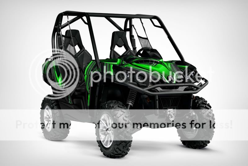 GECKOWRAPS CAN AM COMMANDER GRAPHICS DECAL X FACTOR GREEN  