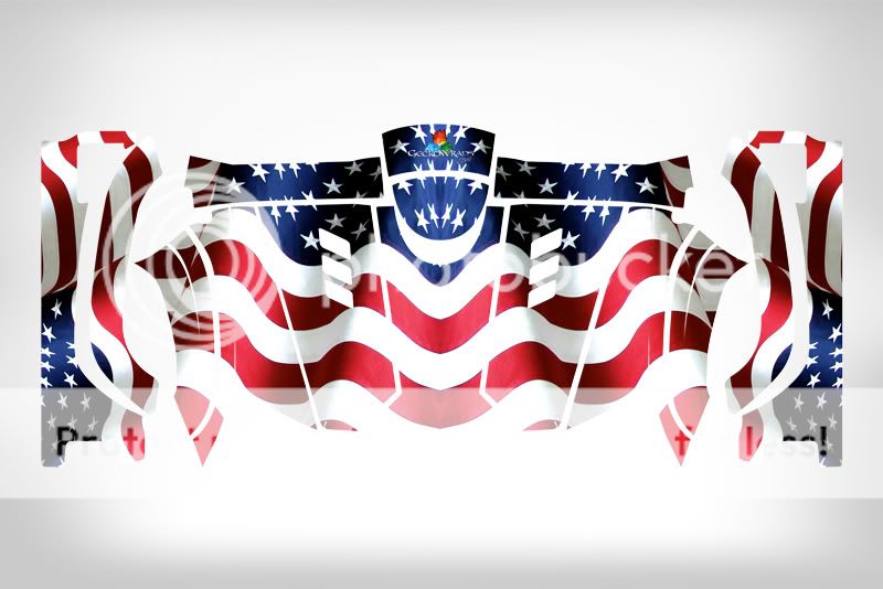 Geckowraps Yamaha Rhino Graphics Decal American Flag