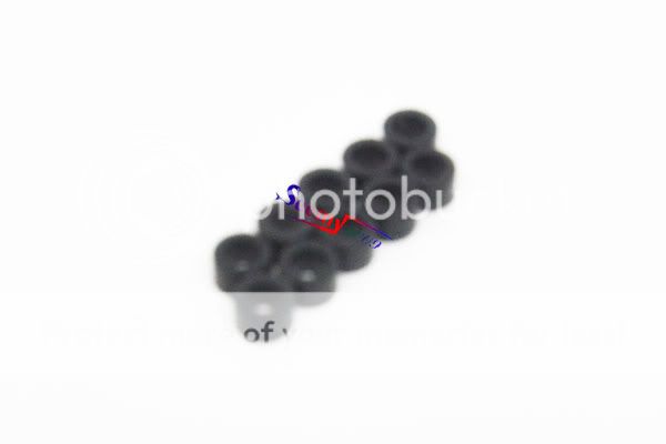 10x Damper Rubber 80° For Trex 450 V2  