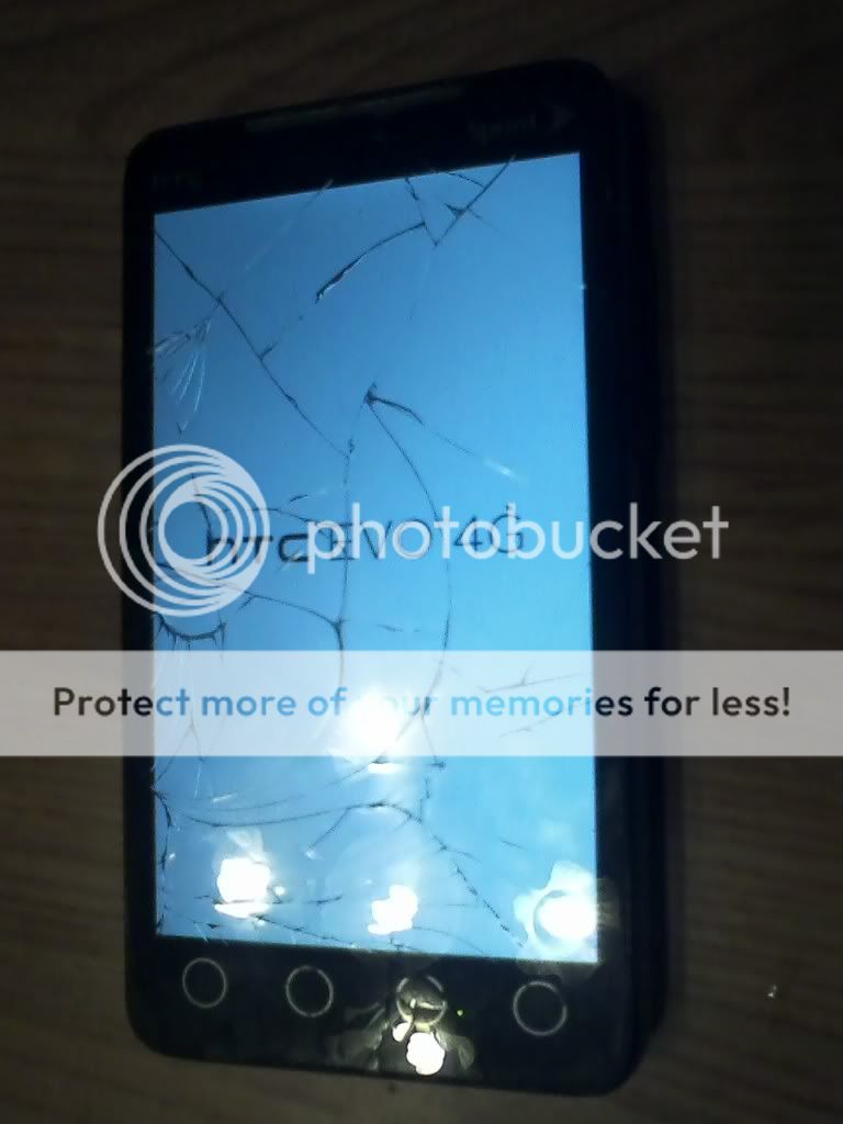 SPRINT HTC EVO 4G CRACKED SCREEN  